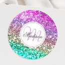 Search for colourful glitters stickers For her