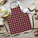 Search for deep red aprons Floral