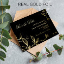 Search for black and gold wedding save the dates Typography