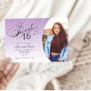 Search for light purple invitations Glitter