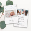 Search for its a boy birth announcement cards Typography