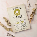 Search for male 60th birthday invitations Typography