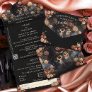 Search for floral skull invitations Till death
