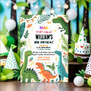 Search for three rex birthday invitations Wild one