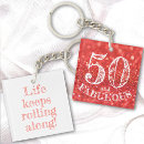 Search for 50th square key rings Glitter