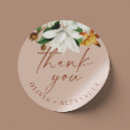 Search for vintage pink wedding stickers Thank you