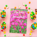 Search for pink tulip birthday invitations Floral