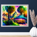 Search for farmers market posters Watercolor