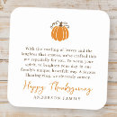Search for thanksgiving day square stickers Pumpkin