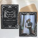 Search for skull wedding invitations Till death