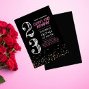 Search for 23rd birthday invitations Black