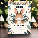 Search for some bunny is turning one 1st birthday invitations Peter rabbit