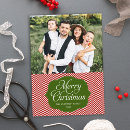 Search for chevron christmas cards Red