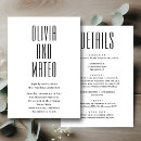 Search for tall invitations Minimalist
