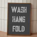 Search for laundry room art Wash dry fold