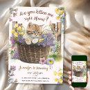 Search for are you kitten me invitations Watercolor