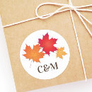 Search for autumnal leaves stickers Bride