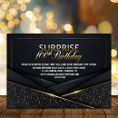 Search for surprise 100th birthday invitations Elegant