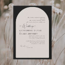 Search for black and cream wedding invitations Contemporary