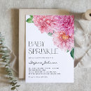 Search for floral baby sprinkle invitations Watercolor