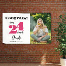 Search for pink graduation banners Congrats graduate