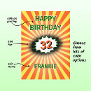 Search for 32nd birthday cards Age