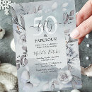 Search for winter 50th birthday invitations Elegant