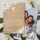 Search for burlap and lace thank you cards Country