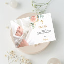 Search for pink gold thank you cards Baptism