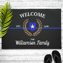 Search for for law office doormats Back the blue