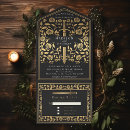 Search for all black wedding invitations Gothic