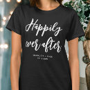 Search for happily ever after tshirts Bride