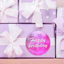 Search for girly happy birthday stickers Metallic