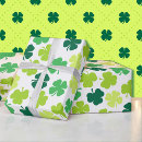 Search for st patricks day wrapping paper Shamrock