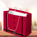 Search for black santa gift bags Red
