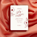 Search for ruby red wedding invitations Botanical