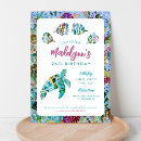 Search for coral reef birthday invitations Watercolor