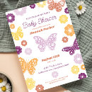 Search for orange butterfly invitations Whimsical