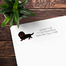 Search for black and tan return address labels Cute