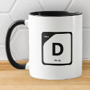 Search for monogram dad mugs Black and white