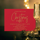 Search for red and gold christmas invitations Minimalist