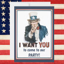 Search for i want you invitations Patriotic