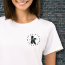 Search for monogrammed initials tshirts Minimalist