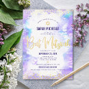 Search for confetti bar bat mitzvah invitations Purple