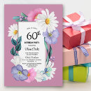 Search for spring 60th birthday invitations Floral