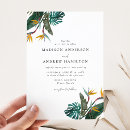 Search for bird of paradise wedding invitations Elegant