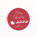 Search for sleigh reindeer stickers Merry christmas