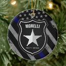 Search for police badge christmas tree decorations Cop