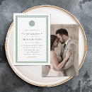 Search for monogram photo invitations Classy