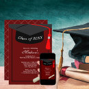 Search for red tassel graduation invitations Minimalist